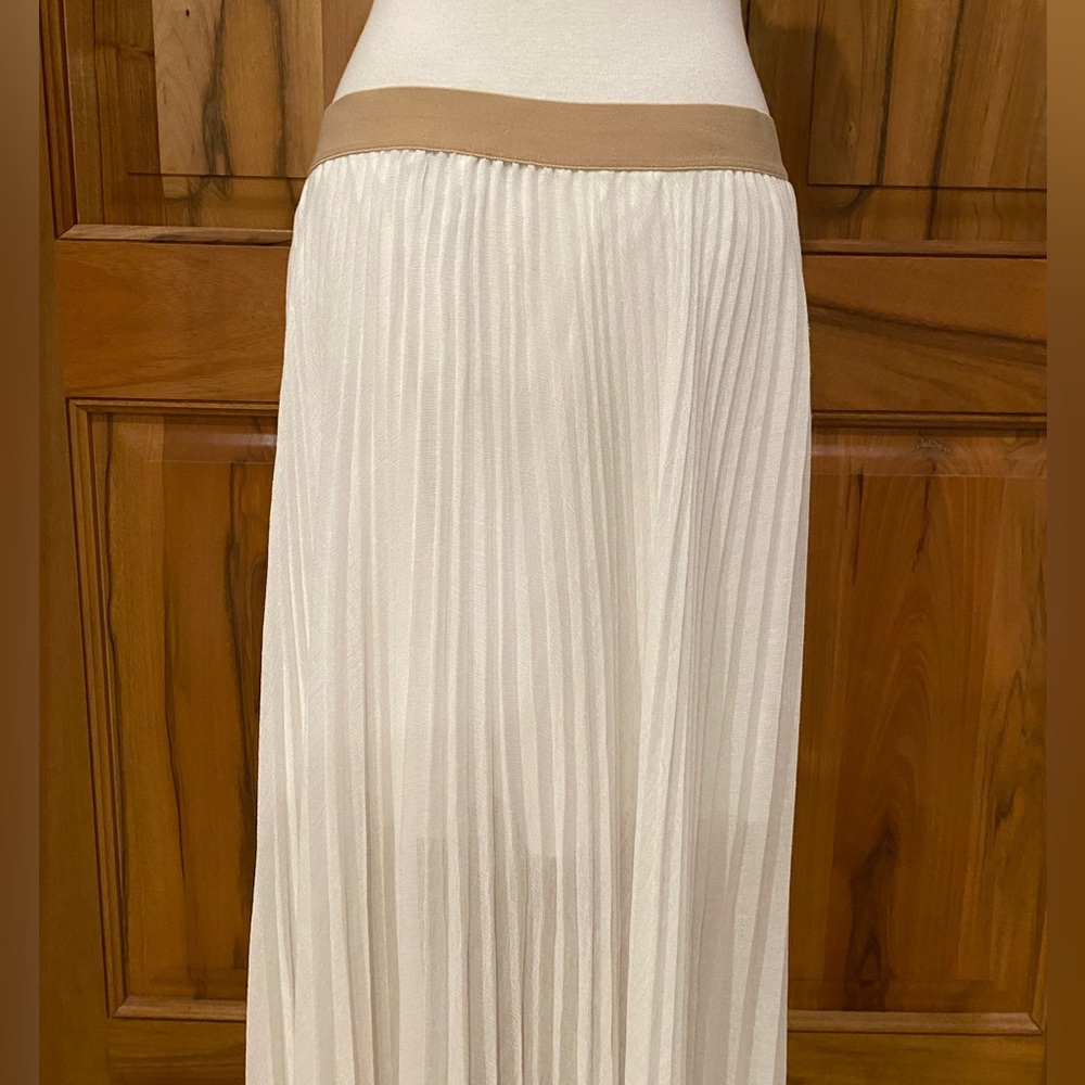 Bcbgeneration - White Pleated Full-Length Skirt, … - image 7